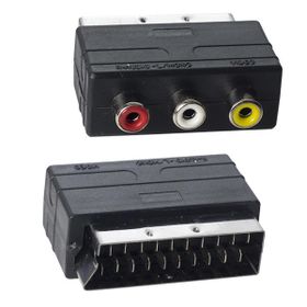 Powermaster PM-2067 Scart Erkek RCA Dişi Ara Mini Adaptör