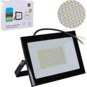 Powermaster PM-22572 100W 220V 6500K IP66 Siyah Slim Kasa Beyaz Led Projektör