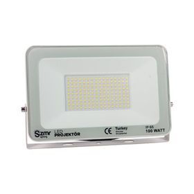 Powermaster PM-22587 100 Watt 220 Volt 6500 K IP65 150 Işık Açısı Beyaz Slim Kasa Led Projektör