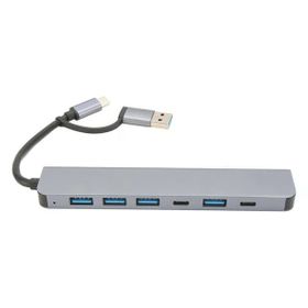 Powermaster PM-25078 7in1 Type-C Hub Type-C USB HDMI Çevirici Dönüştürücü Aparat