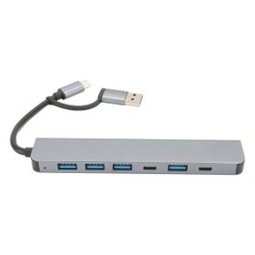 Powermaster PM-25078 7in1 Type-C Hub Type-C USB HDMI Çevirici Dönüştürücü Aparat
