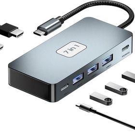 Powermaster PM-25078 7in1 Type-C Hub Type-C USB HDMI Çevirici Dönüştürücü Aparat