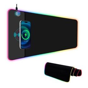 Powermaster PM-25115 XL RGB Wireless Kablosuz Telefon Şarj Destekli Gaming Mouse Pad