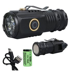 Powermaster PM-25118 Cob Ledli 3 Modlu Şarjlı Type-C Mıknatıslı El Feneri