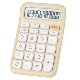 Powermaster PM-25408 Krem 150x90 mm Beyaz Tuş 12 Haneli Hesap Makinesi