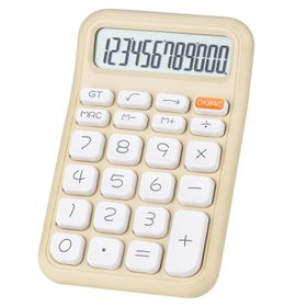 Powermaster PM-25408 Krem 150x90 mm Beyaz Tuş 12 Haneli Hesap Makinesi