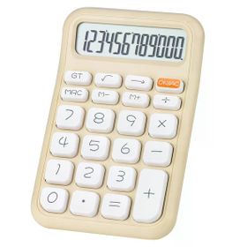 Powermaster PM-25408 Krem 150x90 mm Beyaz Tuş 12 Haneli Hesap Makinesi
