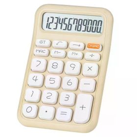 Powermaster Pm-25409 Krem Renk 12 Haneli Lcd Ekranlı Masaüstü Hesap Makinesi