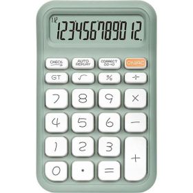 Powermaster PM-25410 Yeşil 150x90 mm Beyaz Tuş 12 Haneli Hesap Makinesi