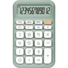 Powermaster PM-25410 Yeşil 150x90 mm Beyaz Tuş 12 Haneli Hesap Makinesi