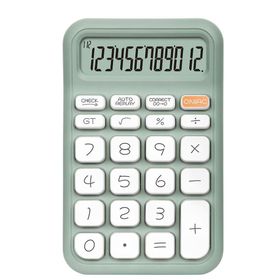 Powermaster PM-25410 Yeşil 150x90 mm Beyaz Tuş 12 Haneli Hesap Makinesi