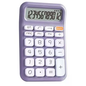 Powermaster PM-25411 Mor 150x90 mm Beyaz Tuş 12 Haneli Hesap Makinesi