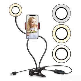 Powermaster PM-2577 Akrobatik Işıklı Youtuberlar İçin Telefon Tutacağı