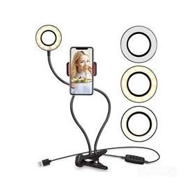 Powermaster PM-2577 Akrobatik Işıklı Youtuberlar İçin Telefon Tutacağı
