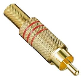 Powermaster Pm-26484 Tos Rca Fiş Metal Gold Erkek Konnektör