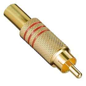 Powermaster Pm-26484 Tos Rca Fiş Metal Gold Erkek Konnektör