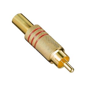 Powermaster Pm-26484 Tos Rca Fiş Metal Gold Erkek Konnektör