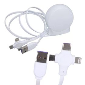 Powermaster PM-27143 1 mt Makaralı 3in1 Lightning Type-C Şarj Kablosu