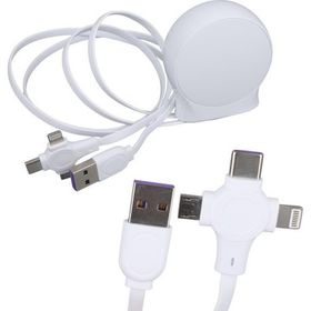 Powermaster PM-27143 1 mt Makaralı 3in1 Lightning Type-C Şarj Kablosu