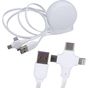 Powermaster PM-27143 1 mt Makaralı 3in1 Lightning Type-C Şarj Kablosu