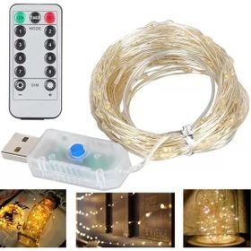 Powermaster PM-37723 Günışığı 30 mt USB Girişli Uzaktan Kumandalı 8 Modlu Dekoratif Yılbaşı