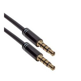 Powermaster Pm-3839 3.5 mm Erkek/Erkek 4 Boğumlu Stereo Aux Kablo
