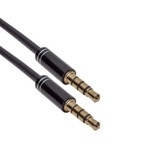 Powermaster Pm-3839 3.5 mm Erkek/Erkek 4 Boğumlu Stereo Aux Kablo