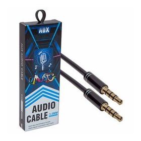 Powermaster Pm-3839 3.5 mm Erkek/Erkek 4 Boğumlu Stereo Aux Kablo