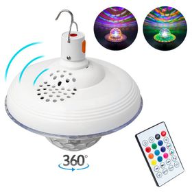 Powermaster Pm-4193 Bluetooth Destekli Animasyonlu 8 W Kumandalı Şarjlı Ufo Tip Disko Topu