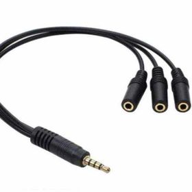 Powermaster PM-4871 3 Port 3.5 mm Splitter Kulaklık Mikrofon Çoklayıcı Çevirici Dönüştürücü Adaptör