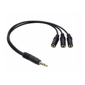 Powermaster PM-4871 3 Port 3.5 mm Splitter Kulaklık Mikrofon Çoklayıcı Çevirici Dönüştürücü Adaptör