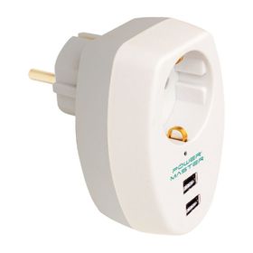 Powermaster PM-4911 10 A 2500 W 2xUSB Girişli Tekli Termal Priz