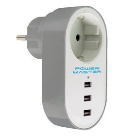 Powermaster PM-4913 10 A 2500 W 3xUSB Tekli Termal Akım Korumalı Priz