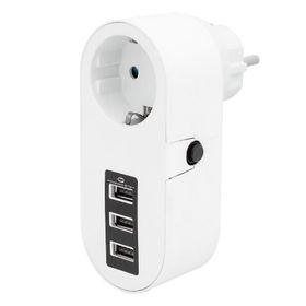 Powermaster PM-4913 10 A 2500 W 3xUSB Tekli Termal Akım Korumalı Priz