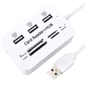 Powermaster PM-6052 3Port 2.0 Usb Çoklayıcı Hub + 4 Slot Kart Okuyucu