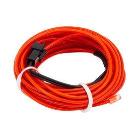 Powermaster PM-6076 Neon Kırmızı 5 mt 5V USB Adaptörlü İp Aydınlatma