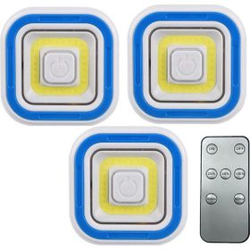 Powermaster PM-6936 COB Ledli Pilli Uzaktan Kumandalı Üçlü Lamba