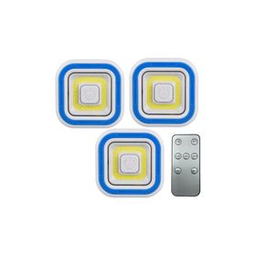 Powermaster PM-6936 COB Ledli Pilli Uzaktan Kumandalı Üçlü Lamba