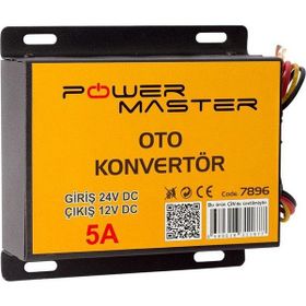 Powermaster PM-7896 24-12 Volt 5 Amper Oto Konvertör