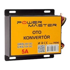 Powermaster PM-7896 24-12 Volt 5 Amper Oto Konvertör