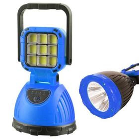 Powermaster PM-8033C 6 Modlu 9 Cob Ledli Solar Şarjlı Acil Durum Işıldak
