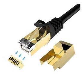 Powermaster PMCAT75 5 mt Siyah Cat 7 Kablo