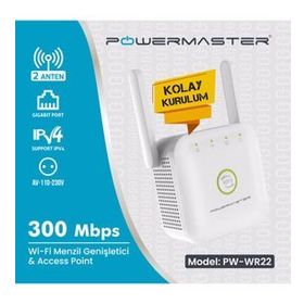 Powermaster PW-WR22 Wi-Fi Menzil Genişletici