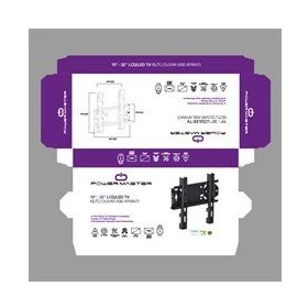 Powermaster PWR-1937 19-37 Sabit Kilitli Lcd Led Tv Duvar Askı Aparatı