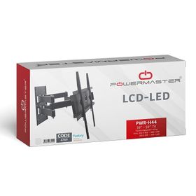 Powermaster PWR-H44 32''-55'' Çift Kollu Kilitli Hareketli Duvar Askı Aparatı