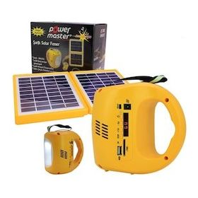 Powermaster Radyolu Şarjlı Solar Aydınlatma Seti