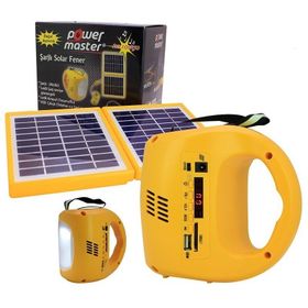 Powermaster Radyolu Şarjlı Solar Aydınlatma Seti