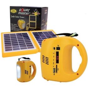 Powermaster Radyolu Şarjlı Solar Aydınlatma Seti
