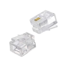 Powermaster RJ11 6P/2C 100'lük Paket Telefon Soketi