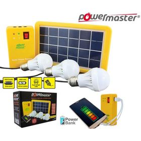 Powermaster Seti Çok Uçlu 3 Ampullü Solar Aydınlatma